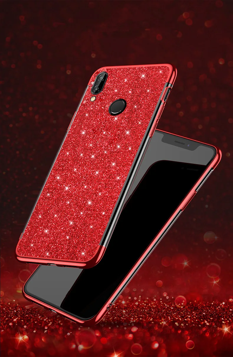 Блестящий чехол для телефона для huawei Коврики 8 9 10 20 P8 P9 P10 P20 P30 P Smart Lite Plus Pro Nova 2i 2 3i 3e 4e мягкий блестящий чехол Coque