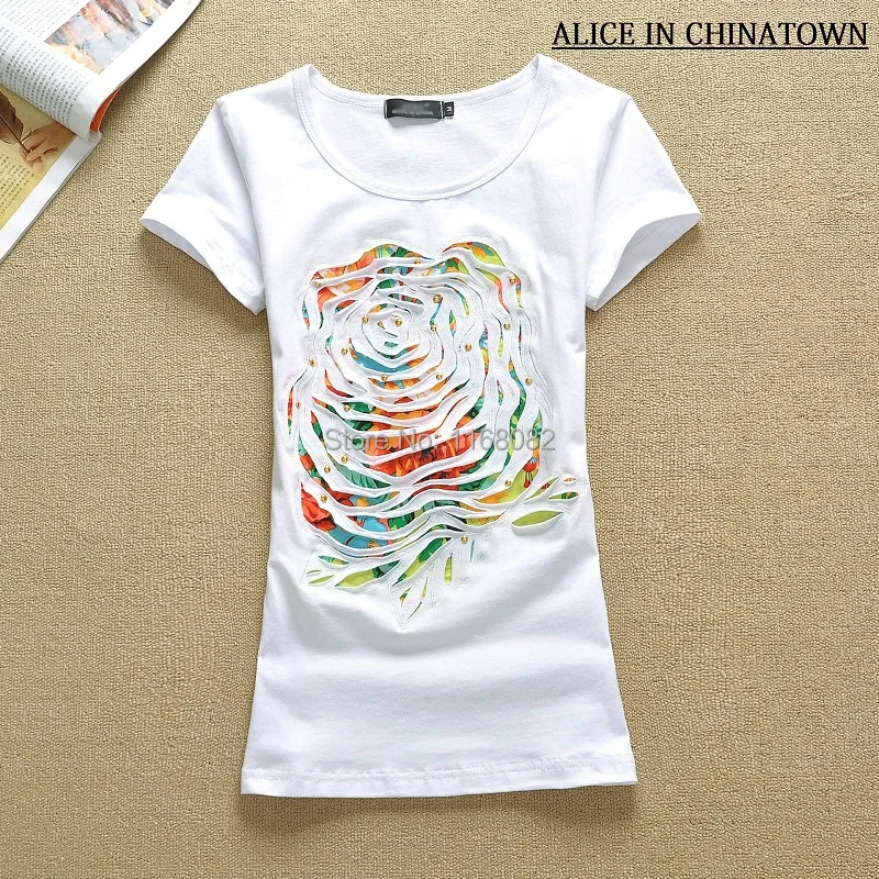 Большой размер горячая распродажа девушка майка вырос девица с коротким рукавом