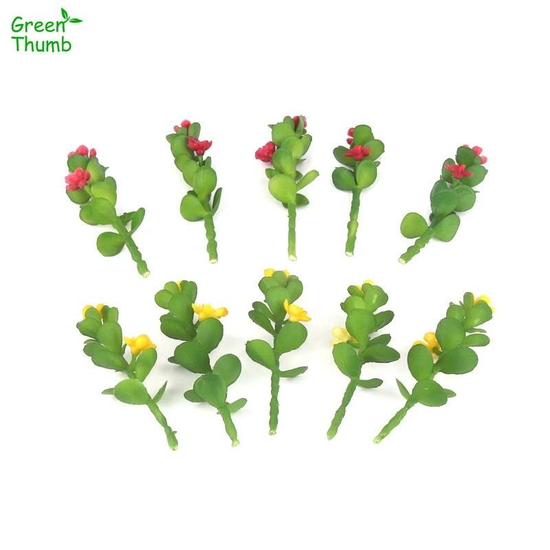 

6pcs 11cm Artificial Mini Green Plant Living Room Decoration Artificial Plastic Flower Plant Wall Accessories