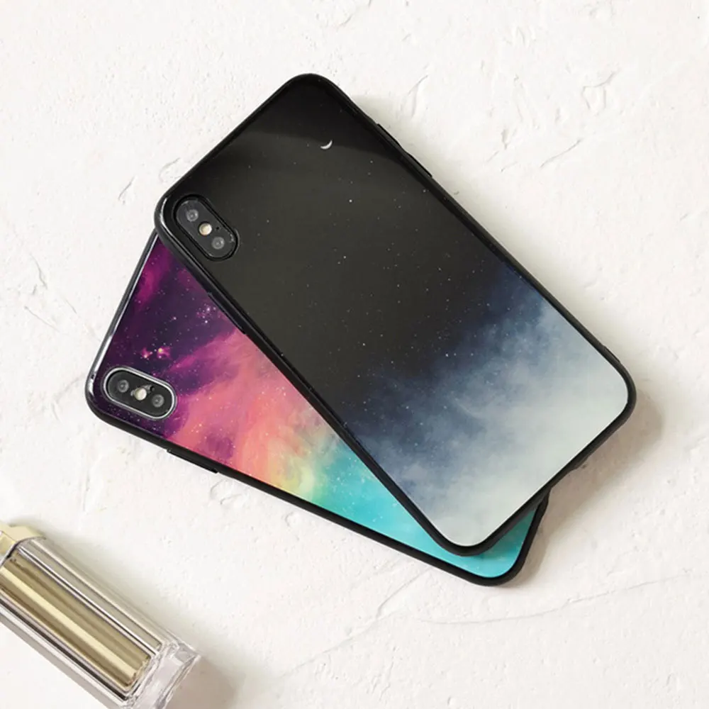 KISSCASE Tempered Glass Phone Case For Samsung S10e S10 S9 S8 Plus Dream Starry Cases Galaxy Note 8 9 Covers |