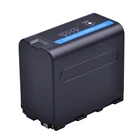 1 шт. 7,2 V 7200 мАч, NP-F970 NP-F960 Камера Батарея со светодиодной Мощность индикатор для Sony NP-F960 NP-F970 Батарея NP F960 Batteria