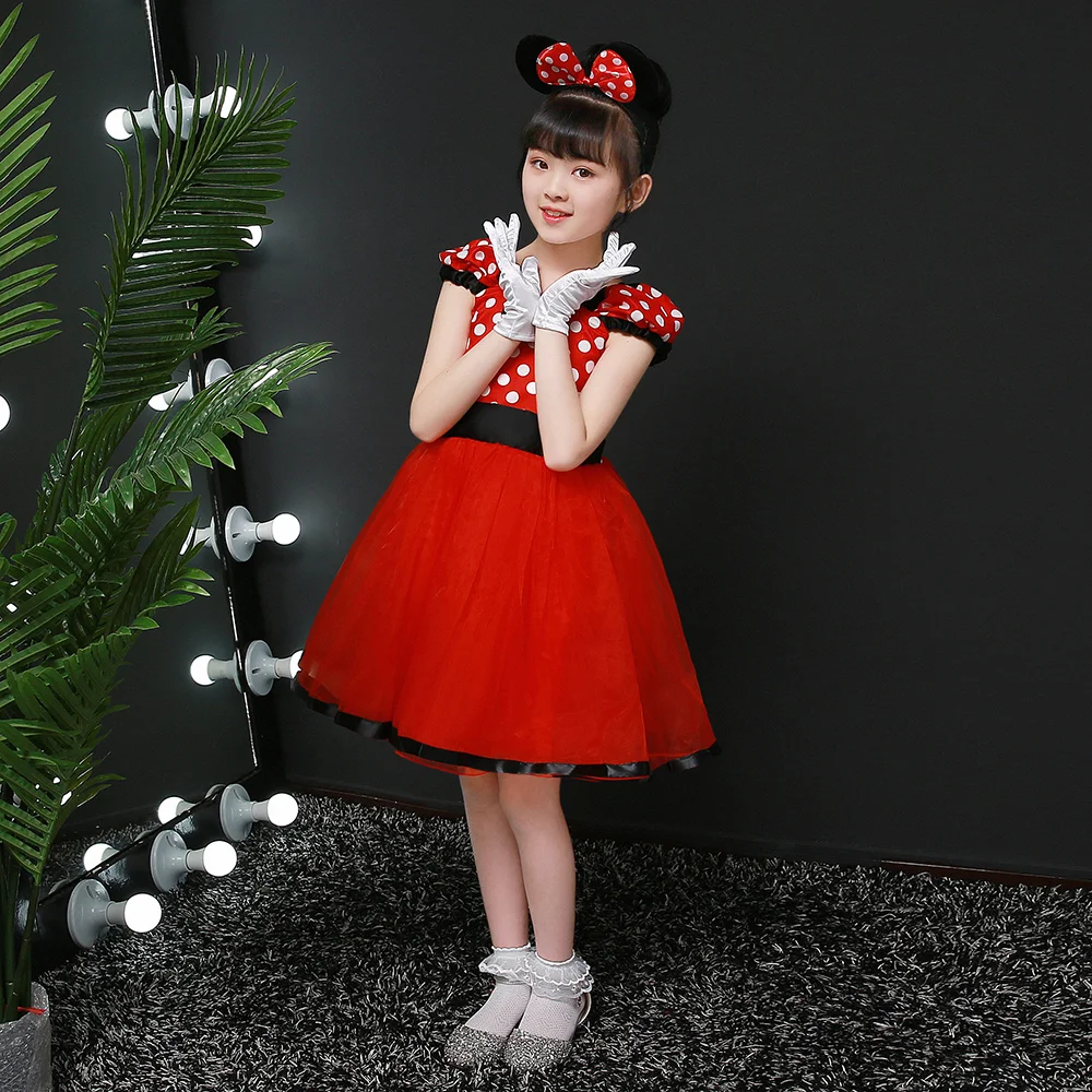 New Fall 2019 Children Princess Christmas Kids Birthday Party Dresses Halloween Mickey Cosplay Costume 1-14 Girls Cartoon Dress | Детская