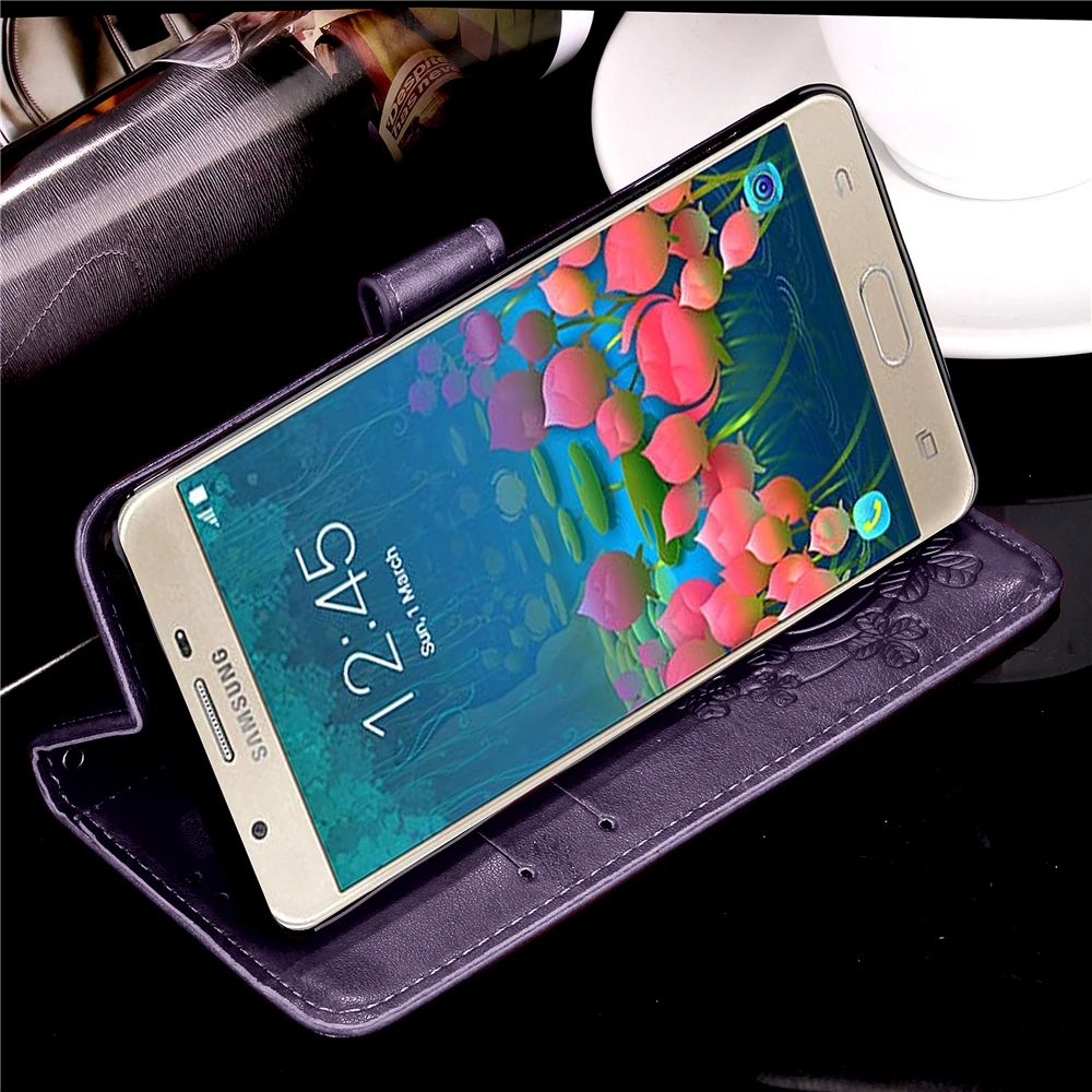 Ouzifish чехол для Samsung Galaxy J5 Prime случае искусственная кожа и силиконовые бумажник