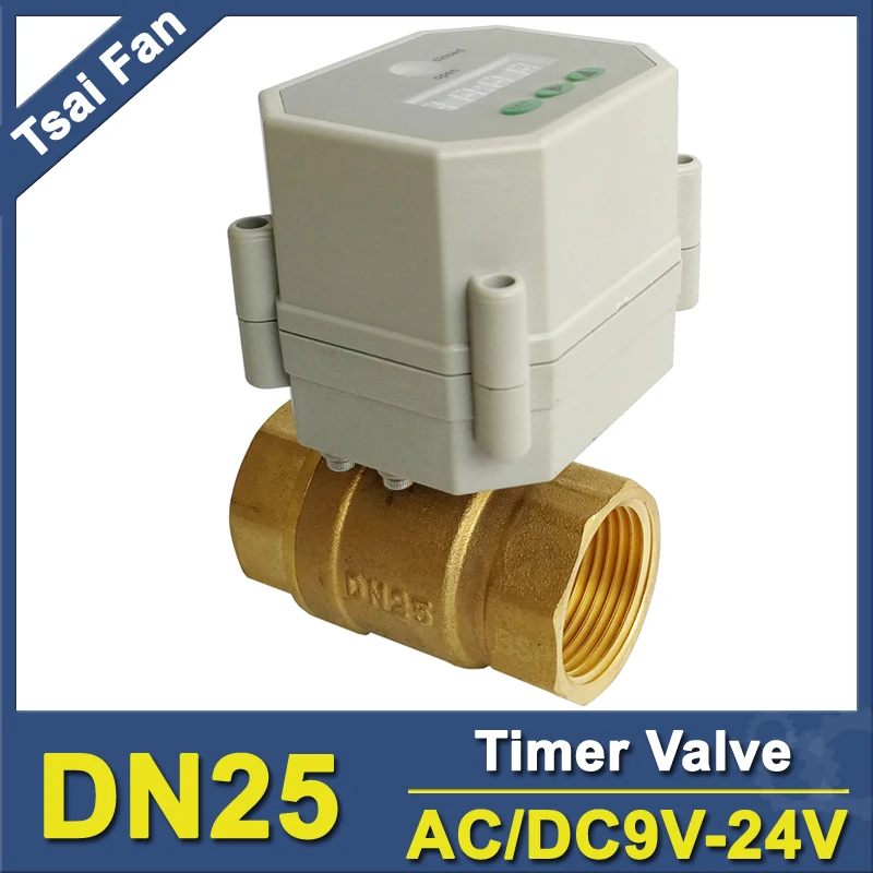 Электрический таймер открытые/закрытые клапаны AC/DC9V-24V BSP/NPT 1 'ɽN25 для садового