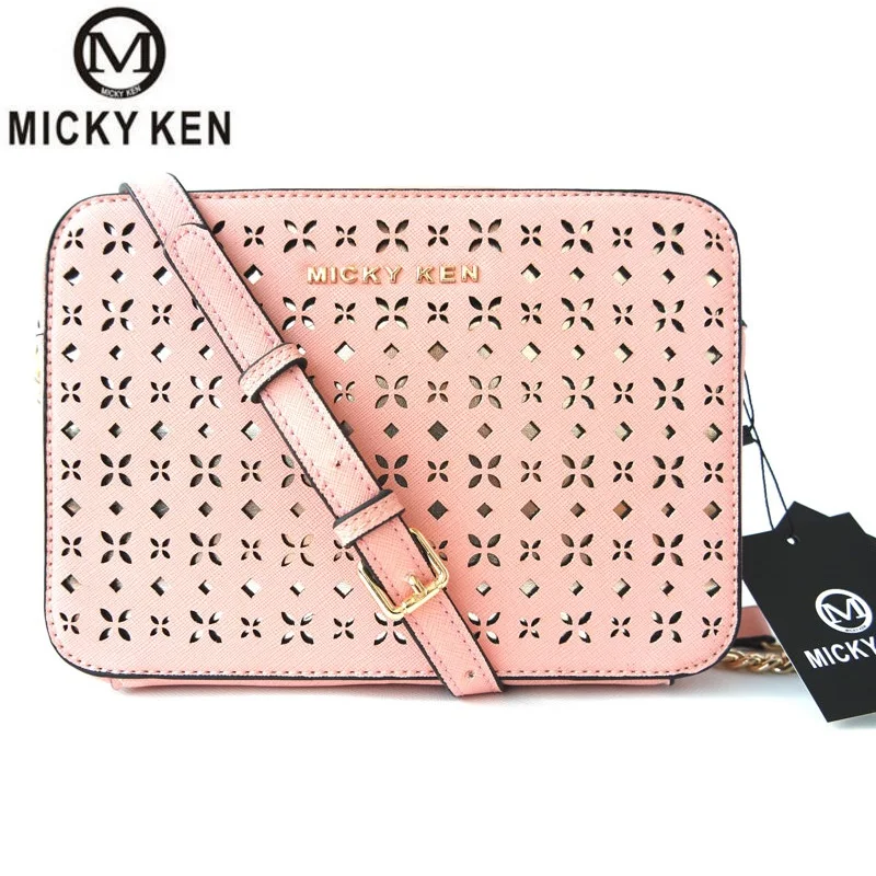 Женская сумка мессенджер MICKY KEN маленькая квадратная с вырезами в европейском и