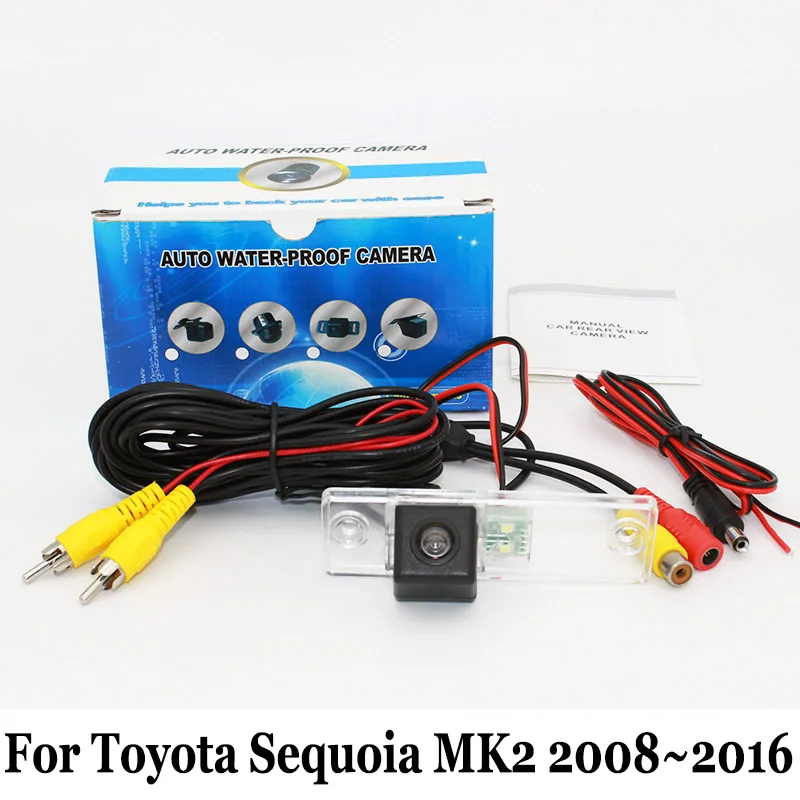 Резервные камеры для Toyota Sequoia MK2 2008 ~ 2016/RCA провод или беспроводной/HD