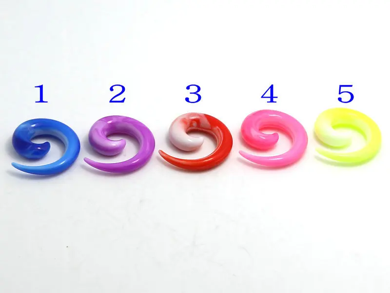 120 шт. акриловые растяжки для пирсинга 2 8 мм|spiral ear taper|ear taperplug gauges |