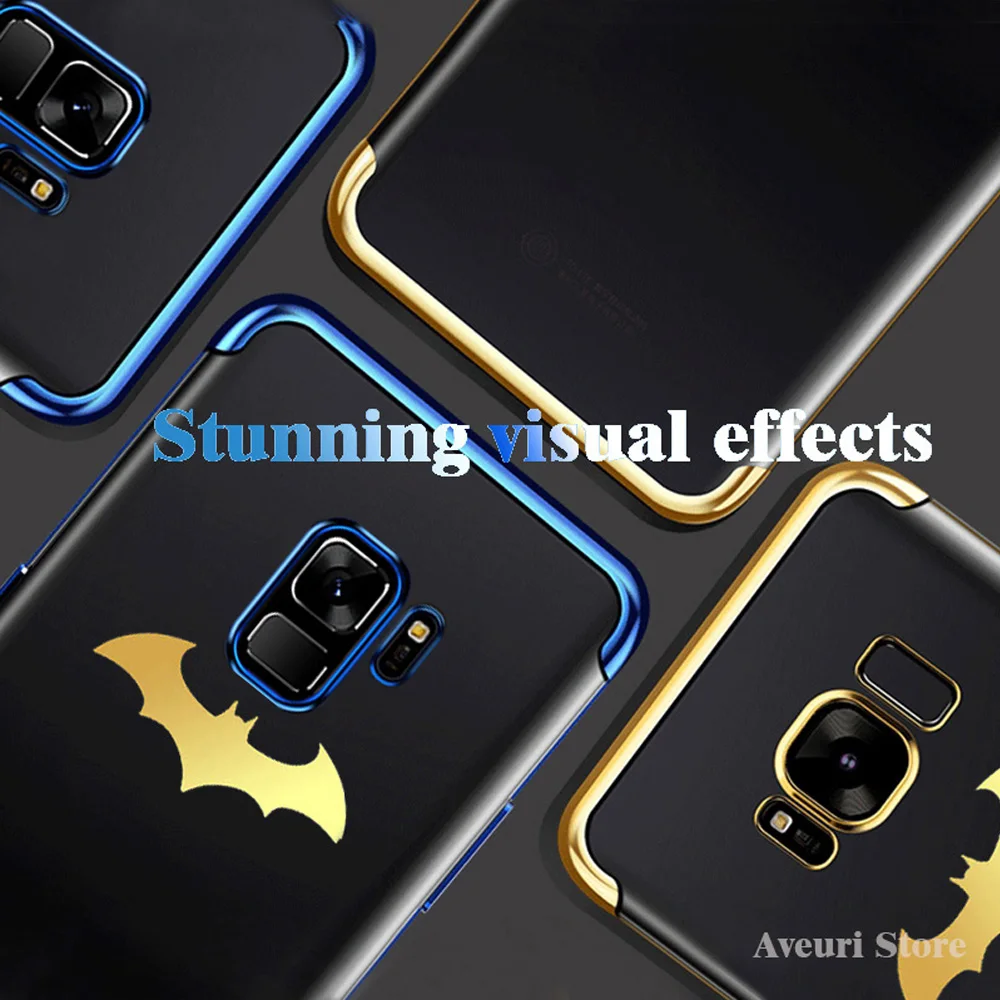 Роскошный обшивка мягкий чехол для телефона для samsung Galaxy S7 Edge S8 S8 Plus Coque Прозрачный чехол для samsung S9/S9Plus Note 8 Fundas