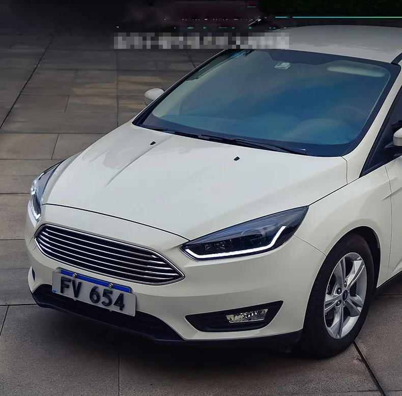 Автомобильный Стайлинг чехол для Ford Focus 3- фары светодиодный фокус фары DRL Объектив Двойной Луч Биксенон HID автомобильные аксессуары