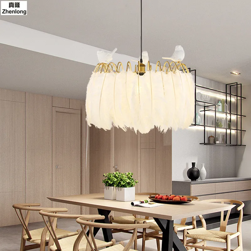 Белый модный цветок Droplight Фойе Спальня Столовая Гостиная Led современный