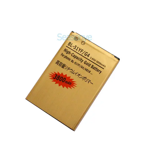 Seasonye 3800mAh BL-51YF Золотая запасная батарея для LG G4 H818 H818N VS999 F500 F500S F500K F500L H815 + код
