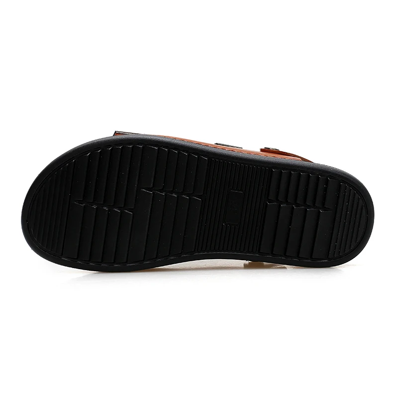 Mens Slides Sandals Leather Shoes Luxury Brand Designer Summer Breathable Beach Fashion Casual for Men | Обувь