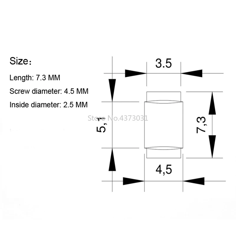 4 шт. крепежные винты M2.5 из нержавеющей стали заклепки для станка с ЧПУ
