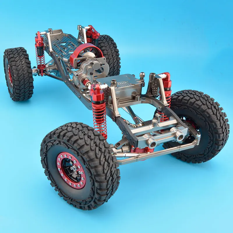 RC CNC сплав SCX10 шасси карбоновая рама масштаб 1/10 4WD Rock Crawler комплект в сборе | Игрушки