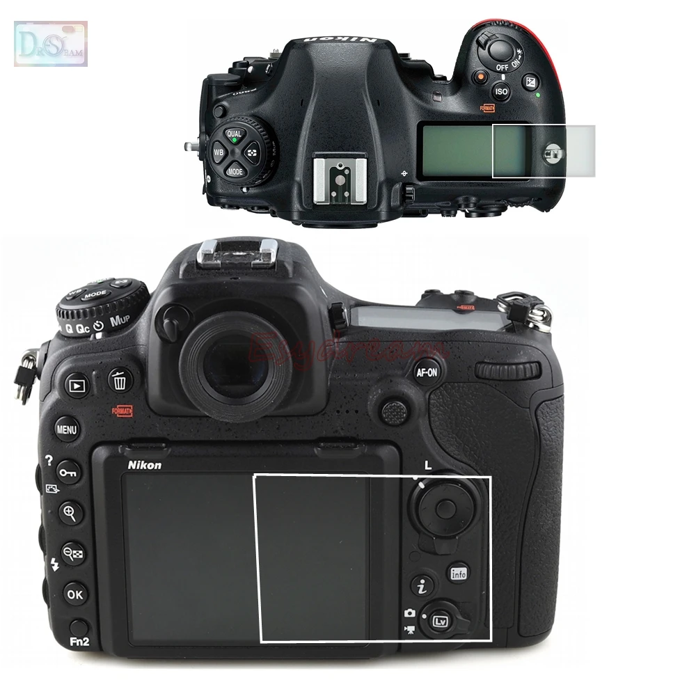 Самоклеящаяся защитная пленка для главного ЖК экрана + Защитная Nikon D850|screen protector|lcd