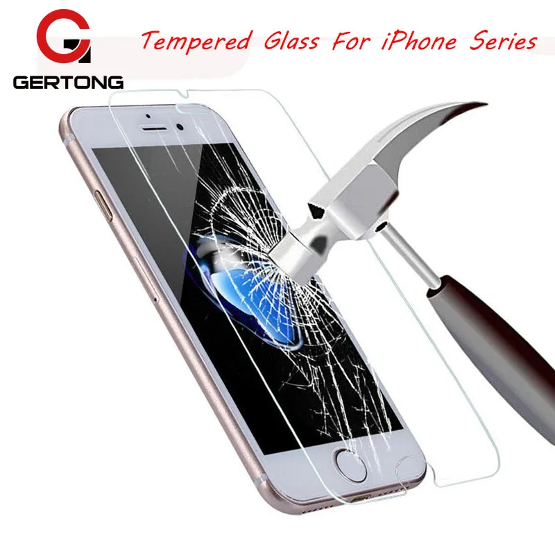 Защитное стекло закаленное 2.5D 9H для iPhone 6 S 7 SE 4 5 5C 8 Plus Xs Max Xr X|screen protector|tempered glassprotector