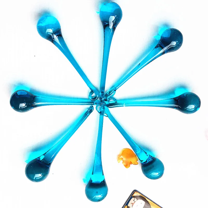 

500pcs/lot 20*80mm Factory Price Aqua Crystal Glass Water drop For Wedding Decoration Supplies, Crystal Home Party Decoration