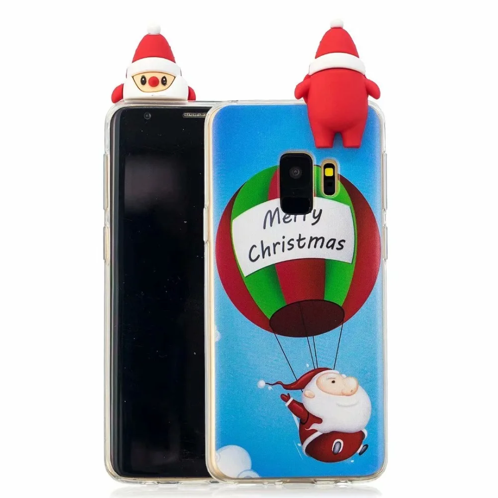 Cute Toys Case For iphone X XR XS Max Back Merry Christmas Cartoon 8 7 Plus 6 6S 5 5S SE Silicone soft Cove |
