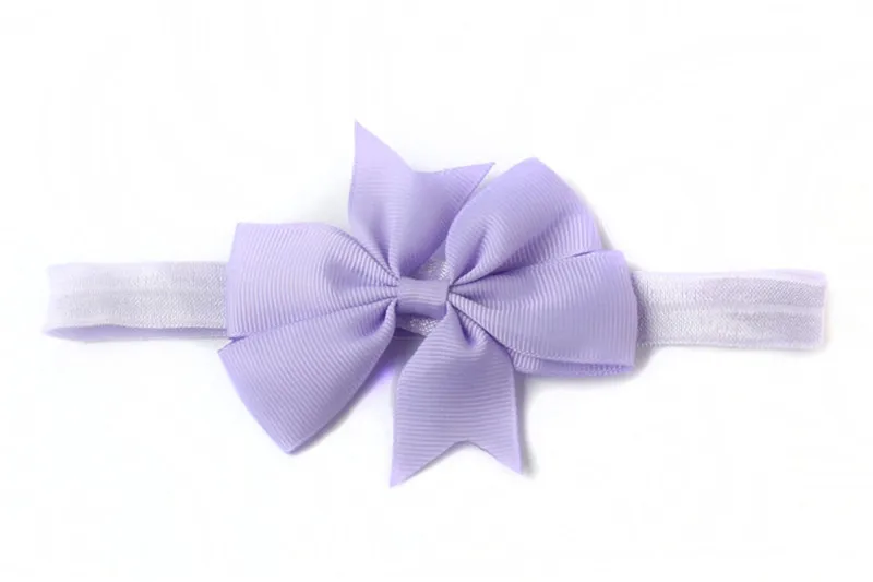 10Light Purple Детские повязки на голову с разноцветным бантом, аксессуары для волос для маленьких девочек, повязка на голову для девочек, милая повязка на голову с цветочным рисунком для новорожденных - Цвет: 10Light Purple