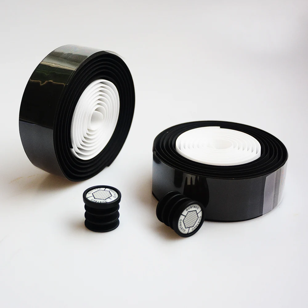 

Gustavo Double color Bicycle Handlebar Tape EVA Material Road Bicycle Fixed Gear Bike Tape
