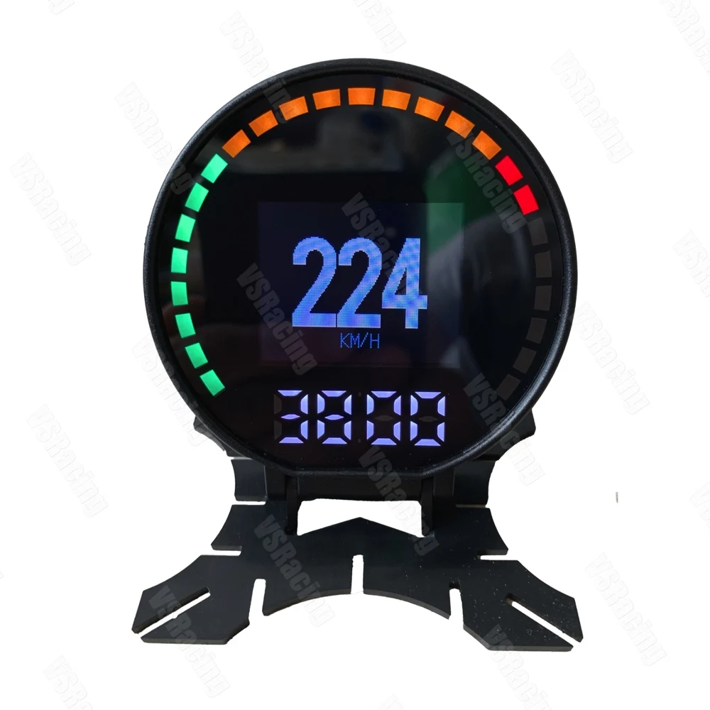 Универсальный Гоночный OBDII OBD2 датчик турбо Boost температура воды Температура масла пресс воздушный коэффициент топлива тахометр об/мин Спидометр GREDDI 8 цветов