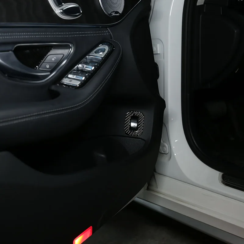 Реальные углеродного волокна со стороны водителя Taildoor переключатель рамка