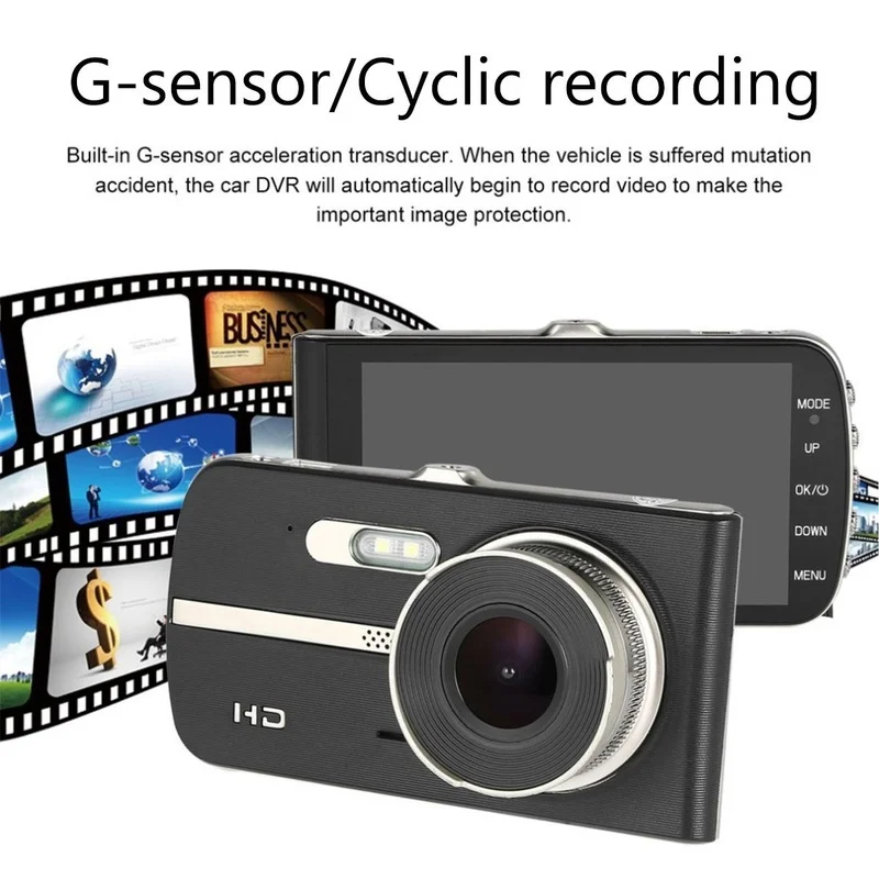 Dash камера IPS 4 0 &quotWDR 1080P автомобильная регистратор видеорегистратор g сенсор Adas