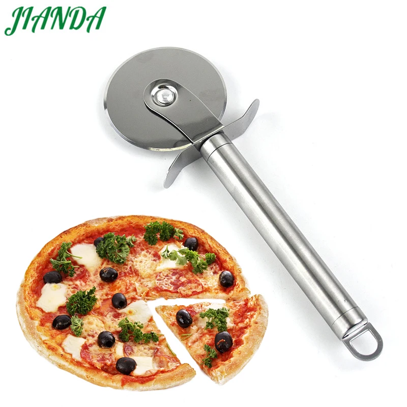JIANDA нержавеющая сталь резак для пиццы круглая форма колеса ножи тортов хлеб