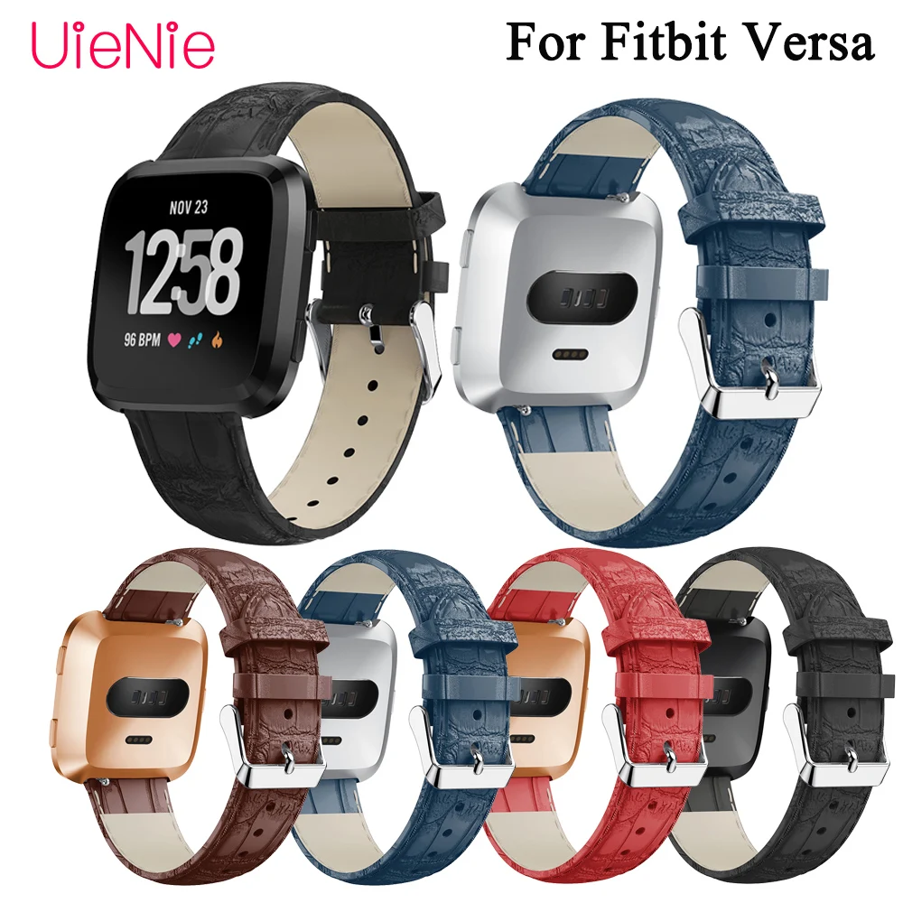 Классический кожаный деловой сменный Браслет Frontier для умных часов Fitbit Versa