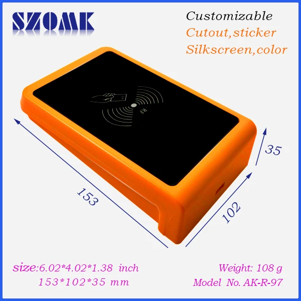 Электроника szomk 2014 новый пластиковый ящик (1 шт.) 153*102*35 мм abs swith корпус для печатной