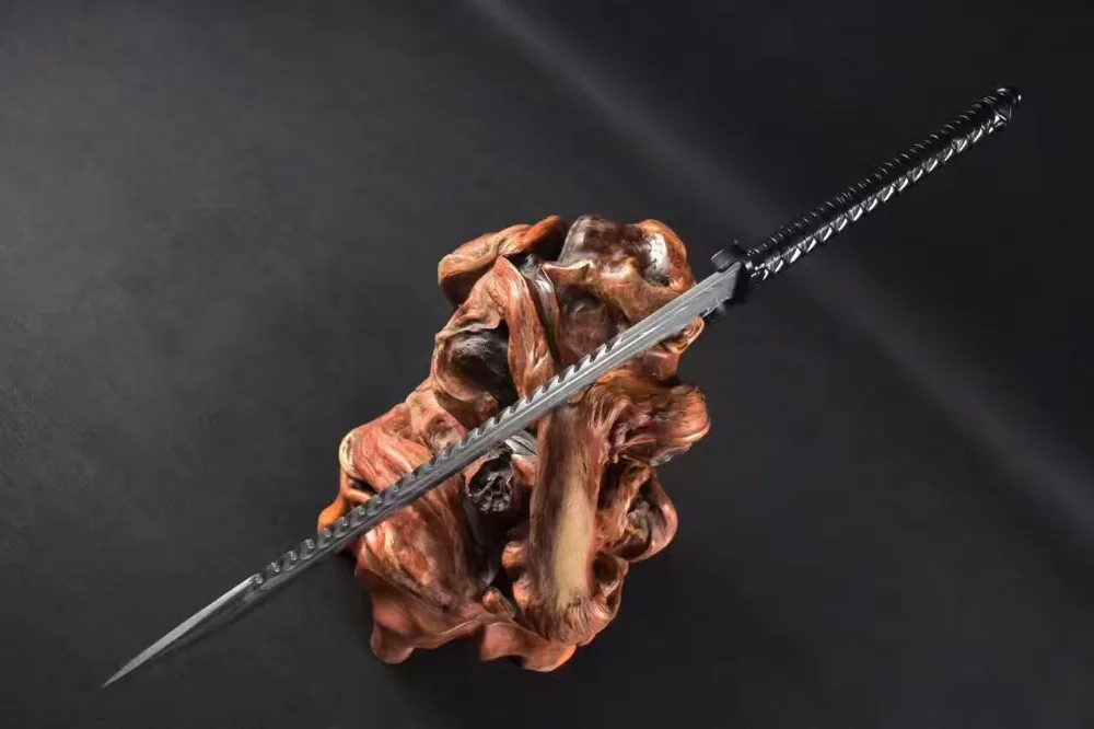 Высокий класс Broadsword меч катана заточенные высокой марганца сталь лезвие кожа нож