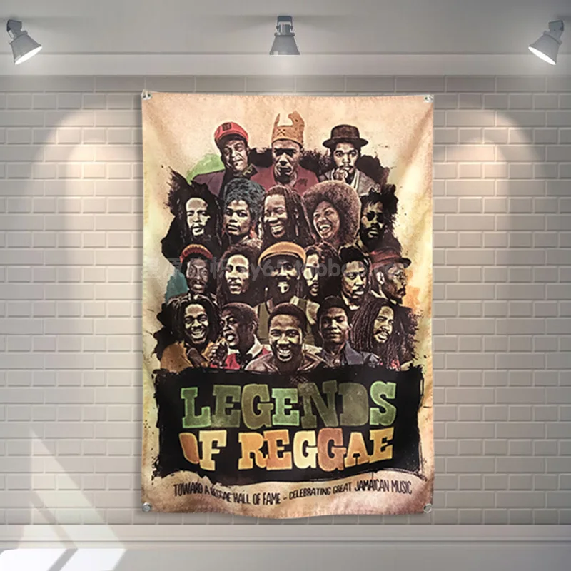 LEGENDS регги флаг баннер лев Jamaica Rasta Music рок группа домашнее украшение подвесной с 4