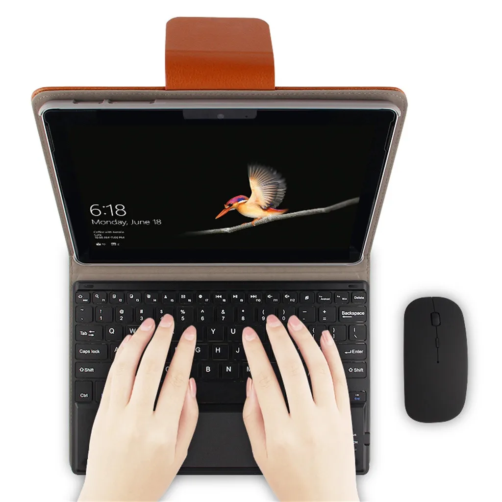 Ouhaobin беспроводная клавиатура с крышкой для поверхности GO 10,0 дюймов MediaPad Bluetooth клавиатура чехол Флип кожаный чехол 0325#2