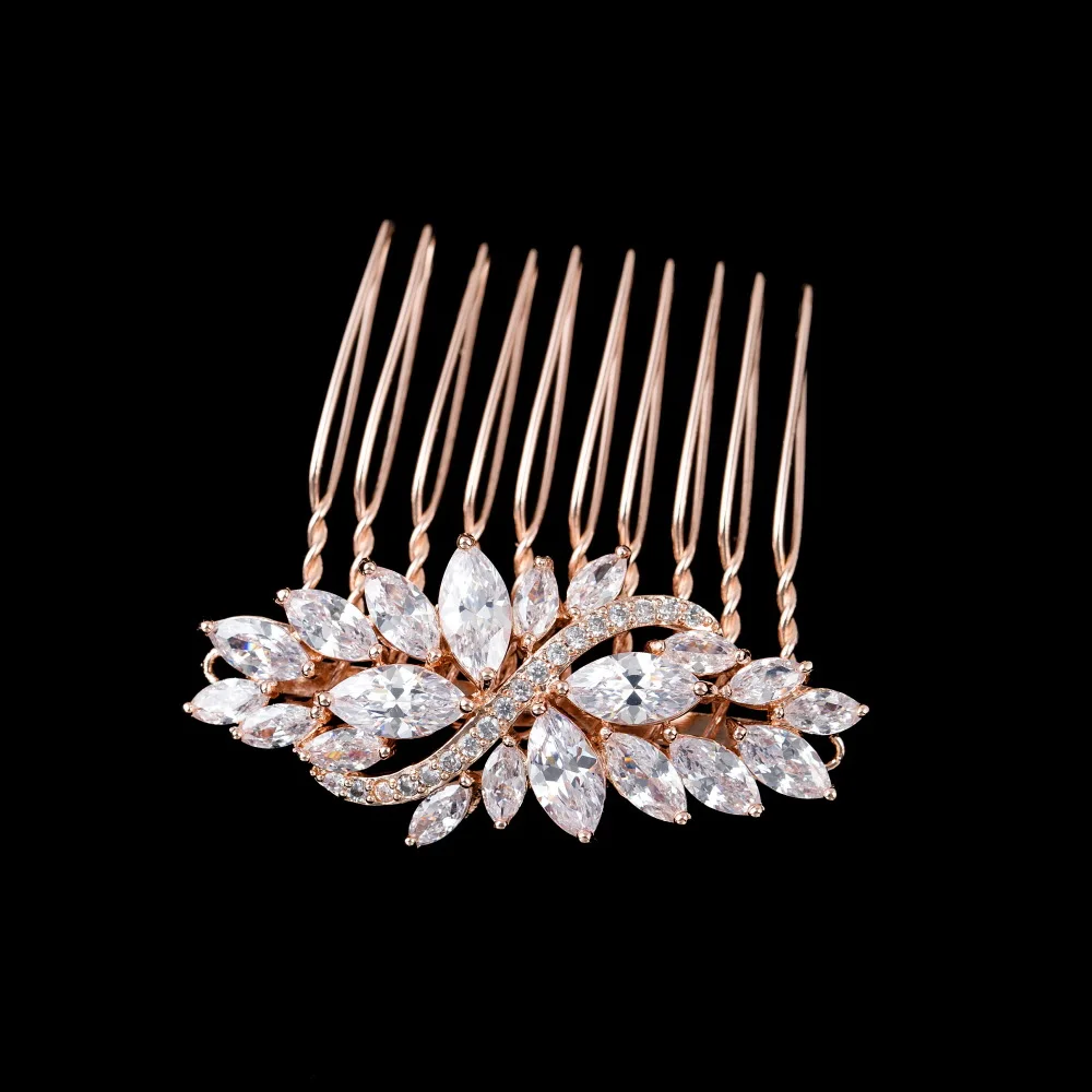 Женская свадебная тиара гребень с фианитом аксессуар для волос|tiara headpiece|wedding hair