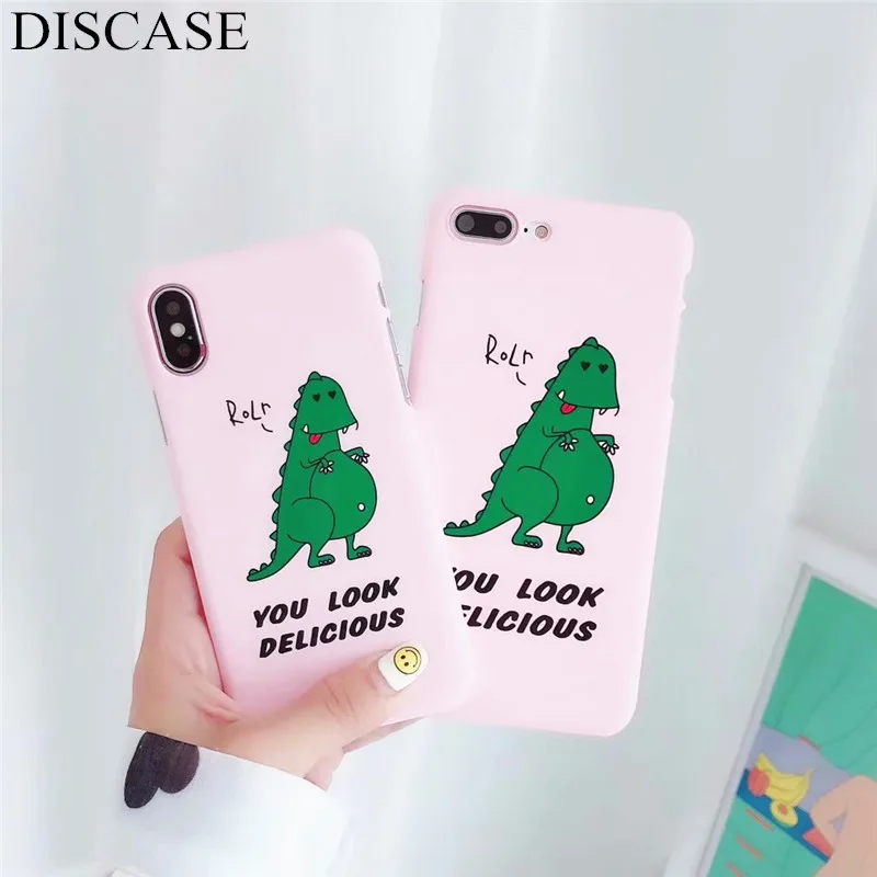 DISCASE скраб половина Pack PC жесткий корпус чехол для телефона iphone 8 7 6 6s plus X милый