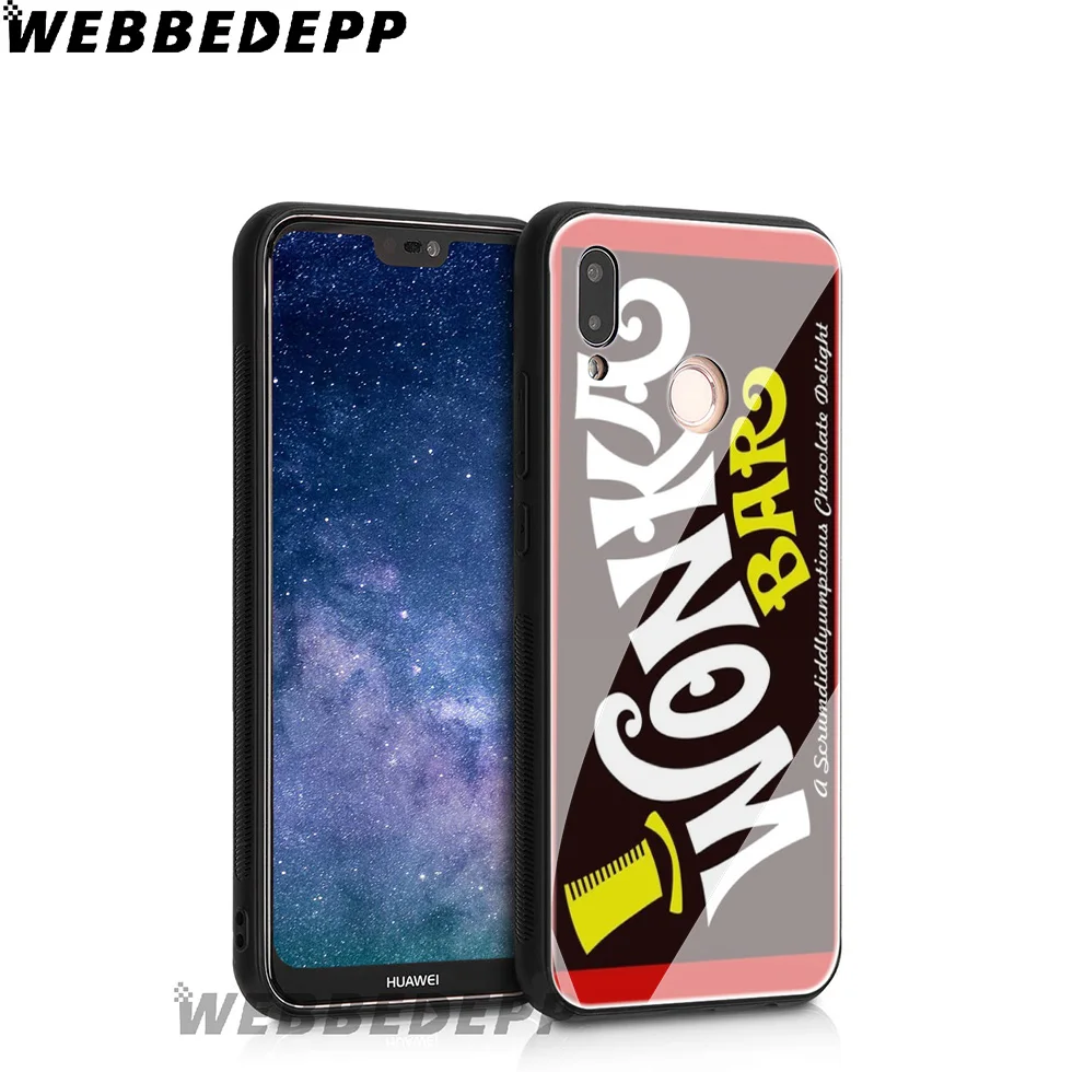 Чехол из закаленного стекла WEBBEDEPP Alpen с изображением шоколада wonka Bar для Huawei Mate 20 P20