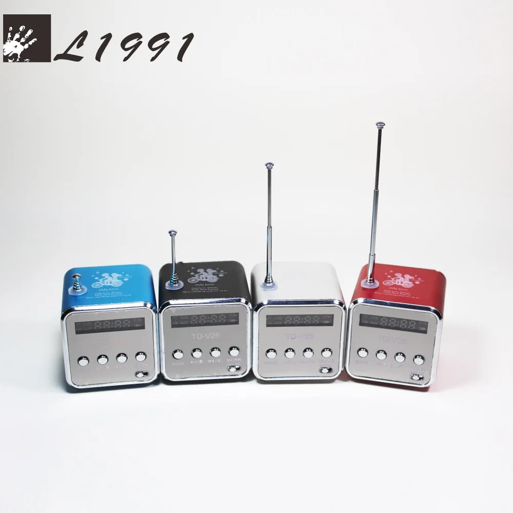 L1991 TD-V26 мини Динамик Портативный MP3 музыкальный плеер с ЖК-дисплей Поддержка