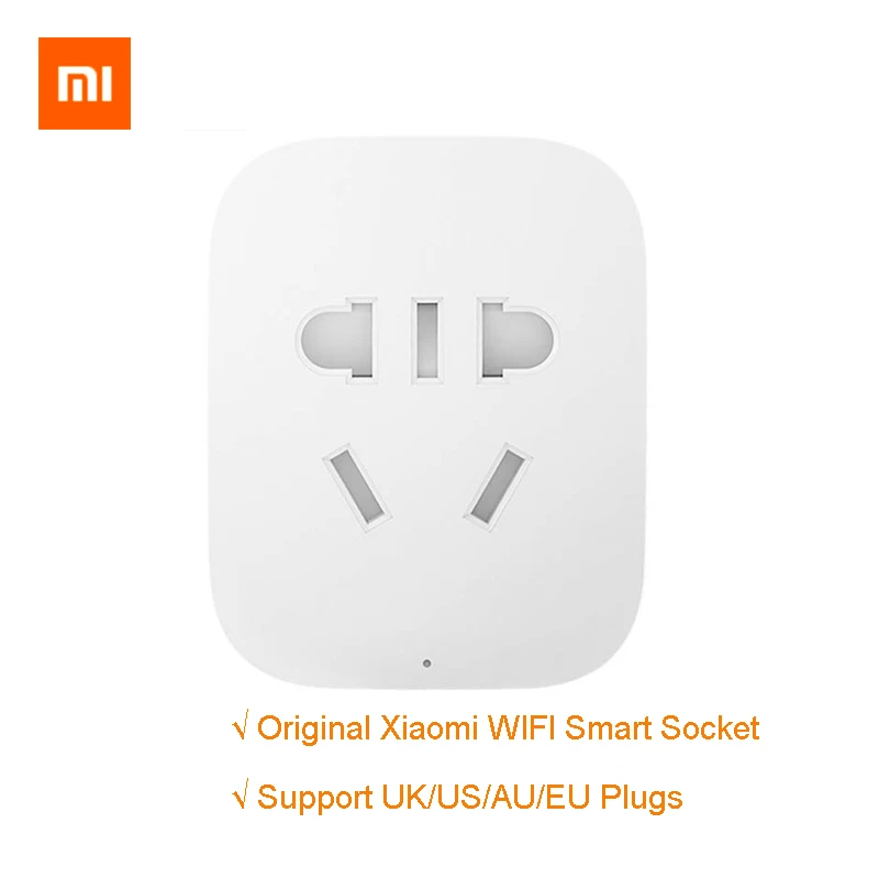 100% оригинал Xiaomi умная розетка Базовая WiFi Беспроводная дистанционная смарт