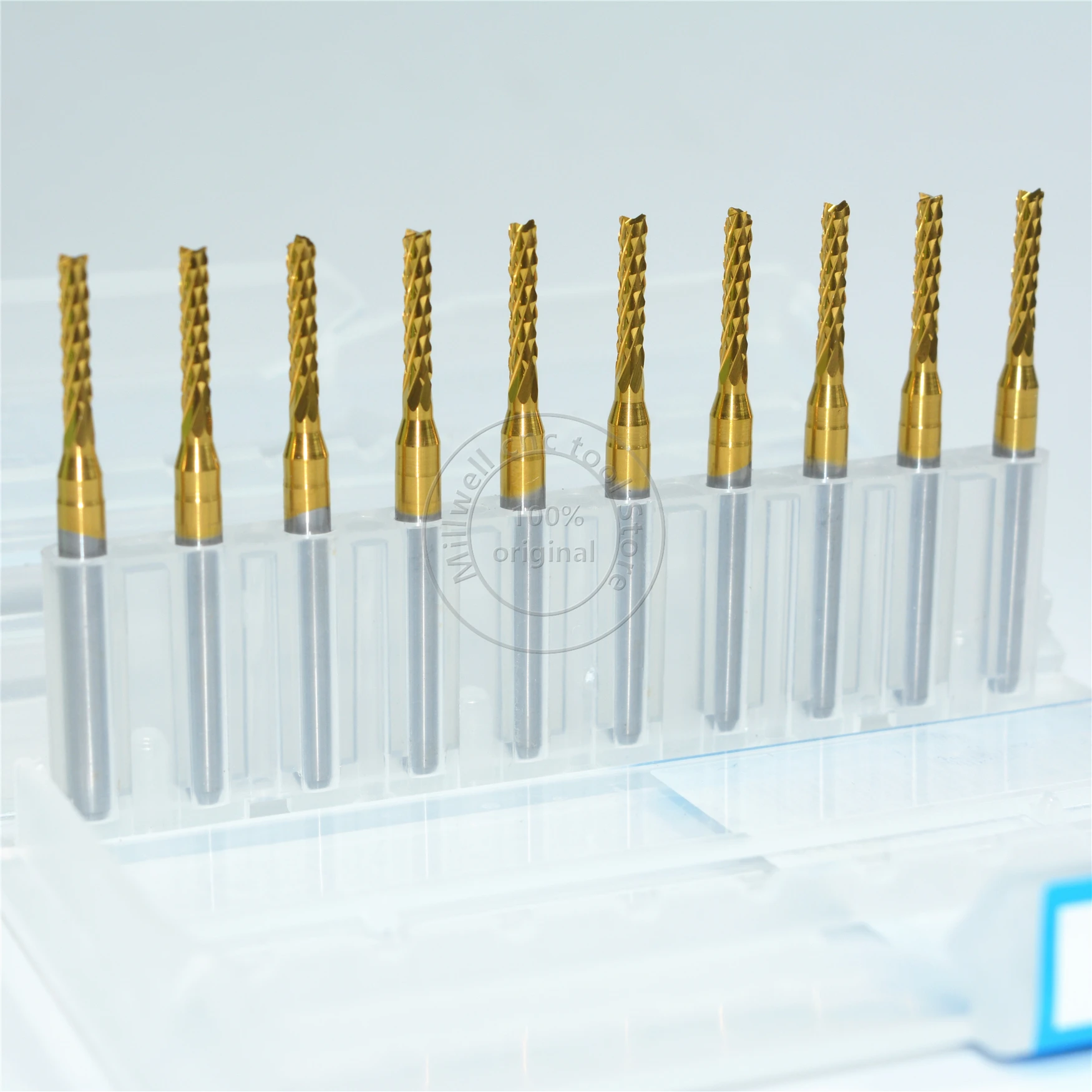 3 175 мм * 2 0 Φ ЧПУ твердосплавная TiALN с покрытием Freeshipping 10pcs микро печатная плата
