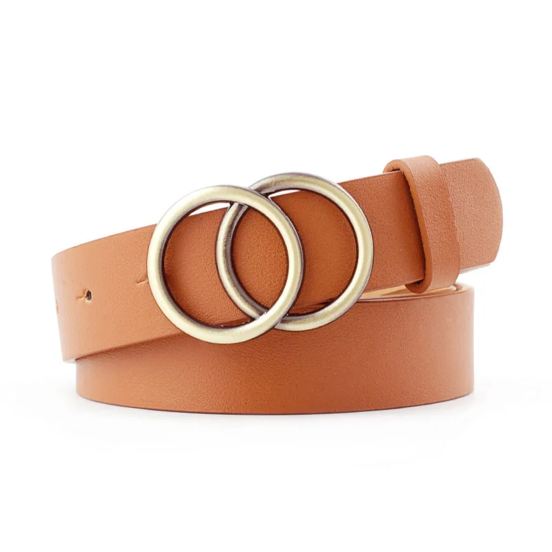 Черный красный женский пояс с двойной круглой пряжкой ремень Riem Cinto Feminino Ceinture Femme