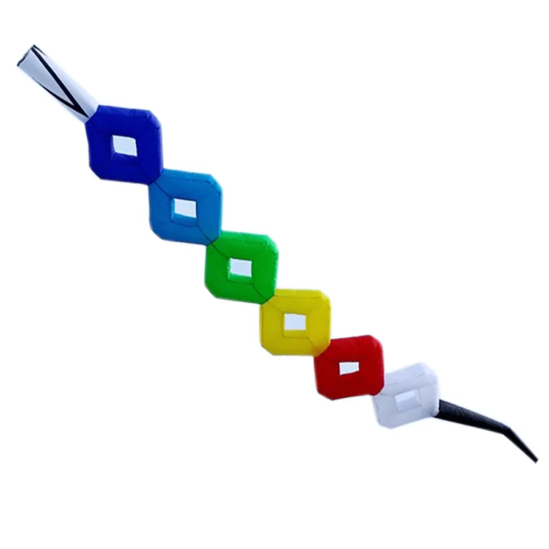

Professional Kite New High Quality Kite Accessories 7m Rainbow Diamond Nylon Tail / Kite Pendant for power kite or Pilot