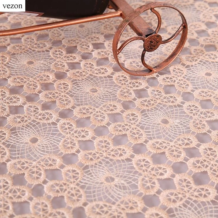 Новое поступление высококачественные элегантные кружевные скатерти vezon белая