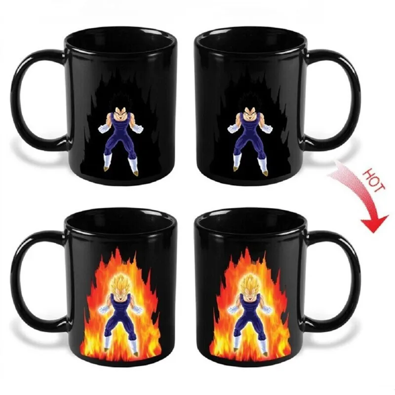 300CC аниме изменение цвета чашки для кофе керамические Dragon Ball одна деталь творческая чашка для чая Посуда для напитков 10,1