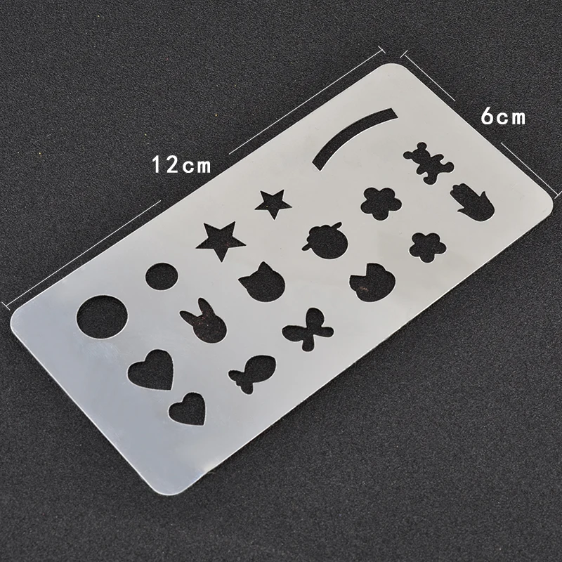 Mix 4 вида конструкций ногтей штамповка плиты полые из нержавеющей штамп шаблон