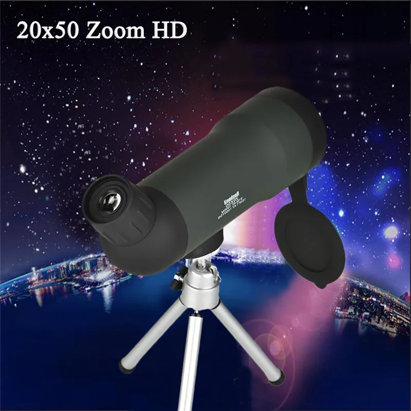 Мини 20x50 Zoom HD наружный монокулярный телескоп ночная версия Зрительная труба с