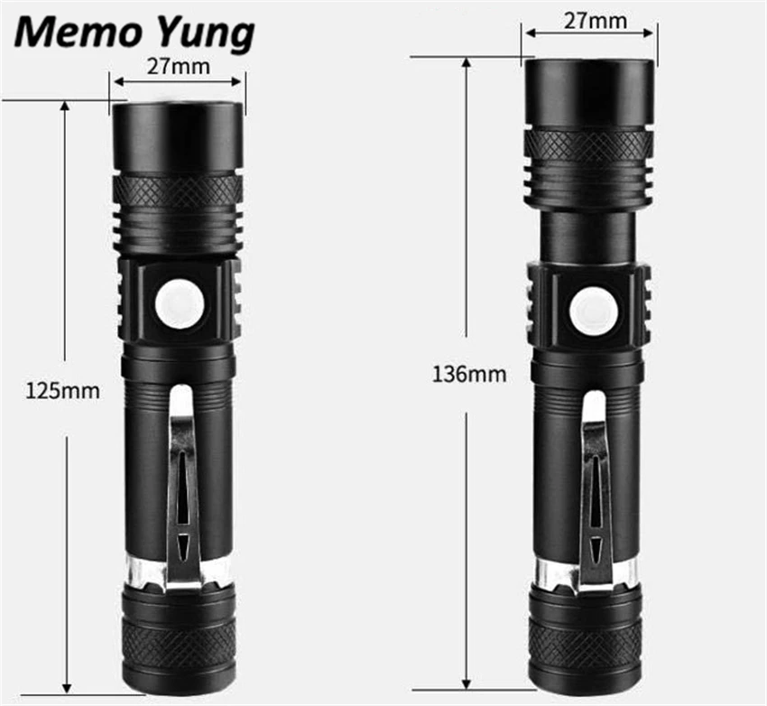 Светодиодный мини фонарик T6 водонепроницаемый мощный портативный высокой