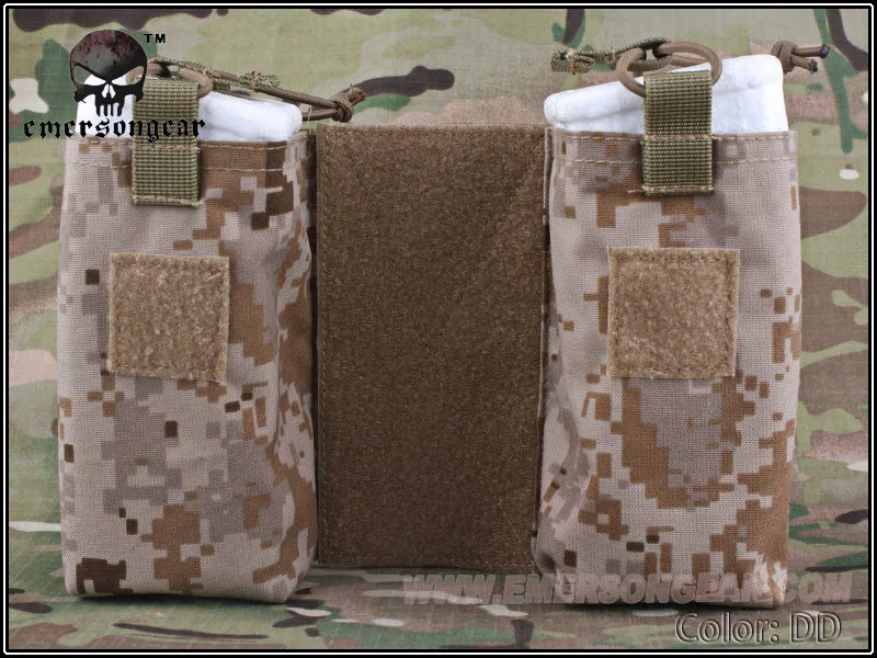 DD EMERSON MOLLE JPC радиостанция MBITR Сумка Набор Утилита Военная двойная сумка EM8333 - Цвет: DD