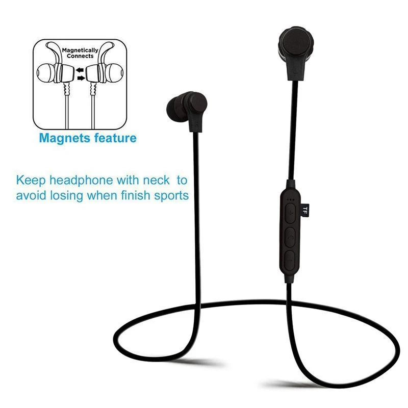 Shengtena беспроводные наушники Bluetooth Спортивная гарнитура с микрофоном Поддержка TF