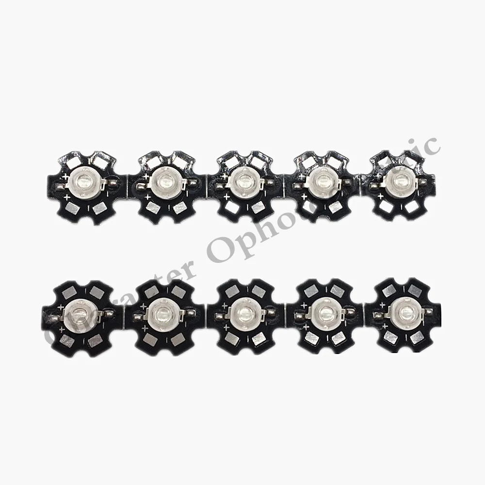 

10 pcs 1W/3W Blue 465-470nm/ Royal Blue 445-455NM High Power LED Emitter 700mA with 20mm Star PCB