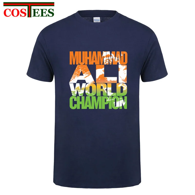 Muhammad футболка с Али 2018 Новая Летняя мужская MUHAMMAD ALI повседневная одежда для